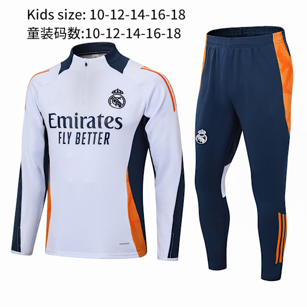 Ny Paris Frankrike Portugal Mbappe Messi långärmad träningsdräkt fotbollsuniform yttertröja barnkläder 15 XL