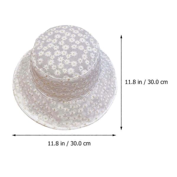 Spetsfiskarhatt Sommar Damhatt Broderi Spetsdesign Solskydd (Vuxna)