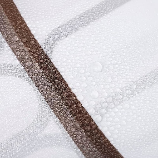Grå Marokkansk Bruseforhæng Anti-Mold & Mildew Resistent | Størrelse 180x180 cm Squares Shower Curtain