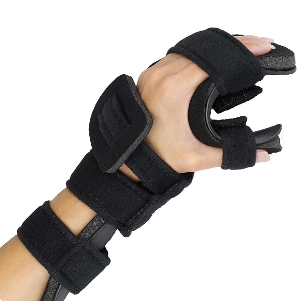 Sunrain Stroke Håndskinne - Blød hvilende håndskinne til fleksionskontrakturer, komfortabel stræk og hvile hænder for langvarig lethed med funktionelt H