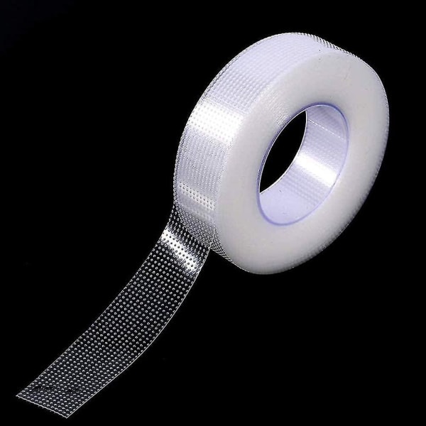 Vippetape, 8 ruller PE Micropore medicinsk tape til øjenvippeforlængelse, 1,25*9 cm, gennemskinnelig (8 ruller)