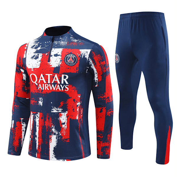2425 Paris Real Madrid Arsenal NM United Ajax Ranska Englanti Brasilia Espanja puolivetoketjullinen jalkapallopuku 21 XXL