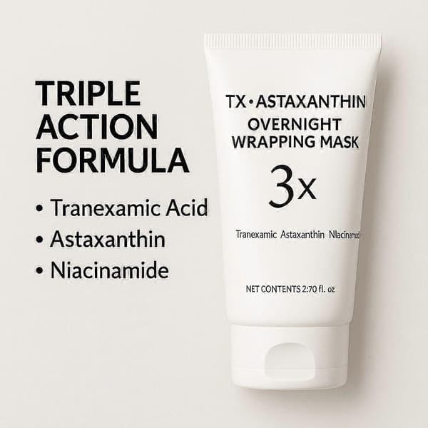 80 ml TX Astaxanthin Triple Overnight Wrapping Mask for mørke flekker, fasthet, glød, elastisitet, ansiktshudpleie 1PCS