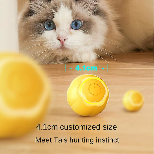 Power Ball 2.0 Cat Toy yellow