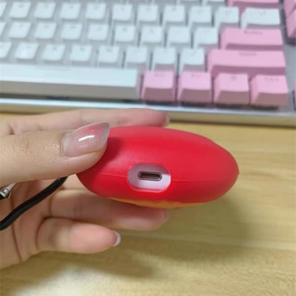 Funny Cute Cartoon Creative Pattern Design Headphone Case for Airpods 4th Generation with Hook, Soft Silicone Headphone Protective Case for Airpods 4 (