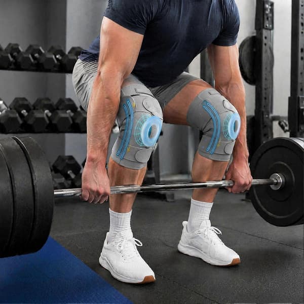 Knæbind til smertelindring - Holdbart og ergonomisk - til udendørs sport Grey M