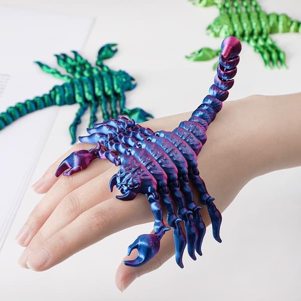 3D-printad simulerad djurmodellleksak med ledade leder - Skorpionfigur - Barnleksakspresent