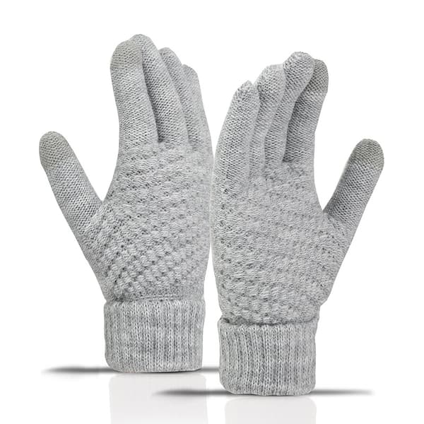 Damhandskar för höst och vinter - vindtäta, köldtåliga, varma handskar med pekskärmsfunktion Vinrött Polyester