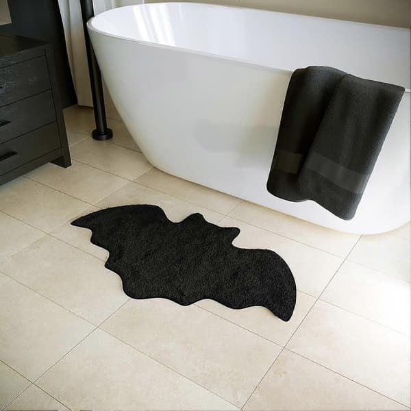 Gotisk gulvmatte – Spooky edderkoppnett-design – for vaskerom B 40*60cm