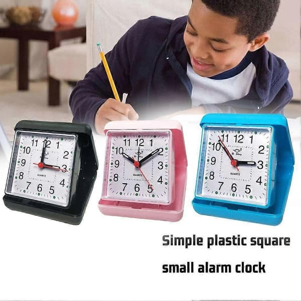 Vækkeur Bærbart Stille Snooze Lille Seng Clock Red