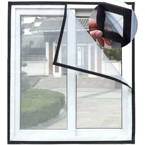 Cat Protection Net, Self-Adhesive Window Mosquito Net, Adjustable Insect Net, Transparent Cat Net, Mosquito Net, 130x150cm