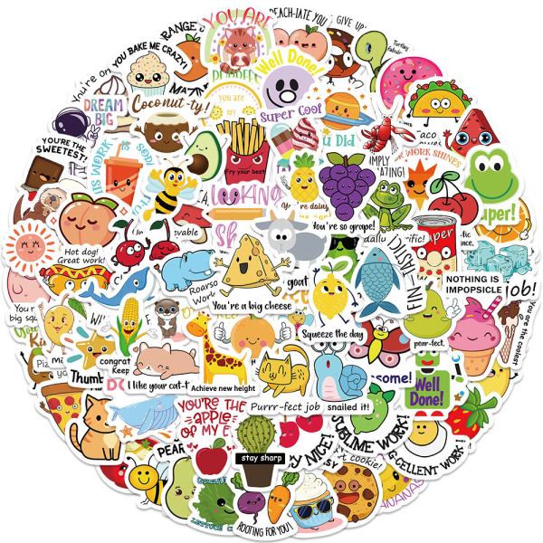640 st Punny Rewards Stickers, Punny Motivational Stickers Incentives Rewards Stickers för barn Lärarskolan Klassrumsmaterial