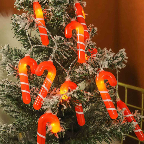 Sesonki- ja juhlakoristeet Joulun Led-keipun valonaru joulukuusen kohtausasetelma 10 led-valolla