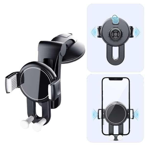 Adjustable Car Phone Mount with AR Navigation Support for Dashboard and Windshield