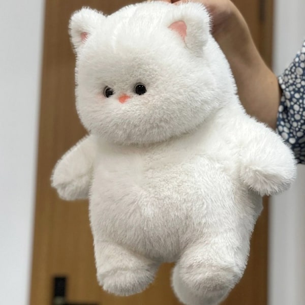 Meow It Dukkeeksplosioner Fed Hvid Meow Sød Plyslegetøj Simulering