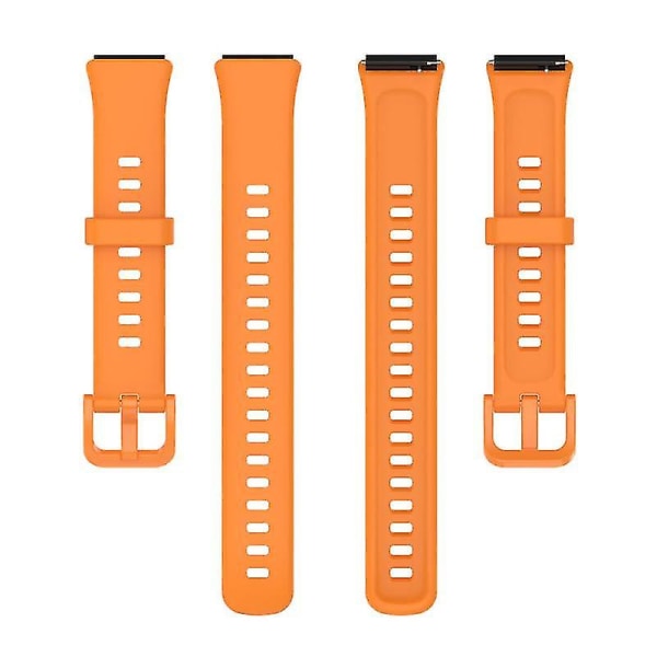 Silikonestrop til Huawei Band 7 erstatningsarmbåndsrem Håndledsrem Sporturrem Orange