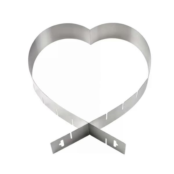 Hjerte kage bageform - Justerbar diameter 14-27 cm - Desserter Bagværk 2