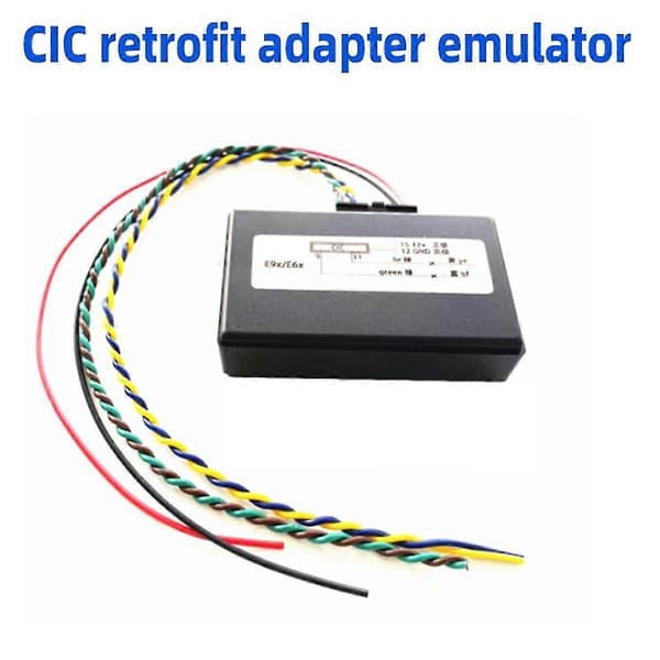 For BMW CIC Emulator Støtte Bevegelsesnavigasjon Stemmekontroll Aktivering/Video i Bevegelse for BMW E90 E60 E9X E6X E8X Bil Svart
