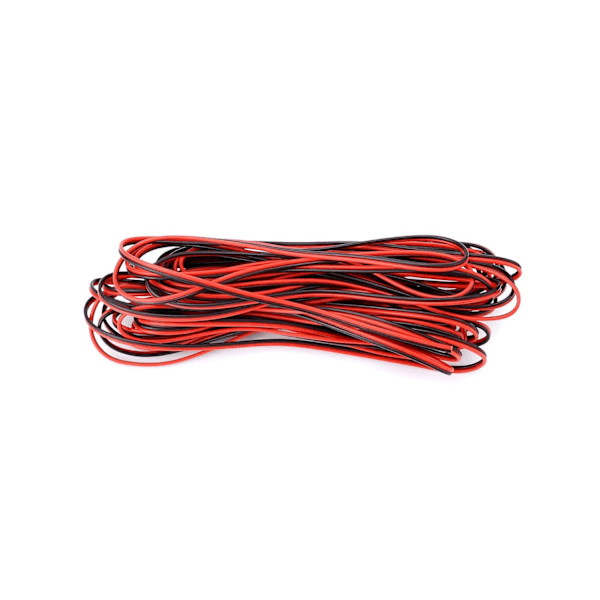 10 Meter 22AWG Elektrisk Kabel, 2-ledare Svart Röd Kabel, Förlängningskabel, för Bil LED Strip Ljus