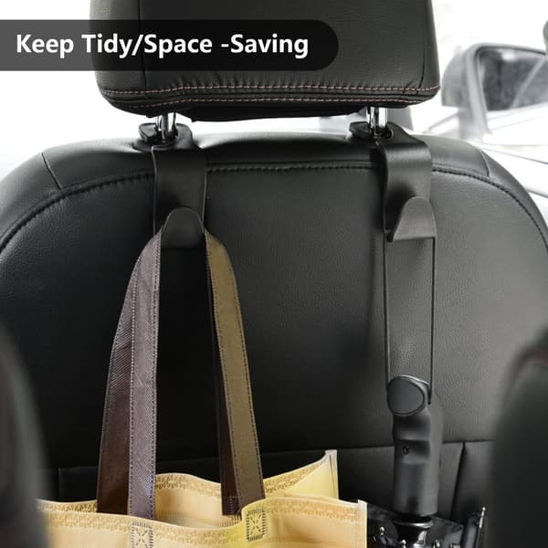 4 Car Storage Hooks, Multifunctional Hook Car Headrest Back, ZQKLA