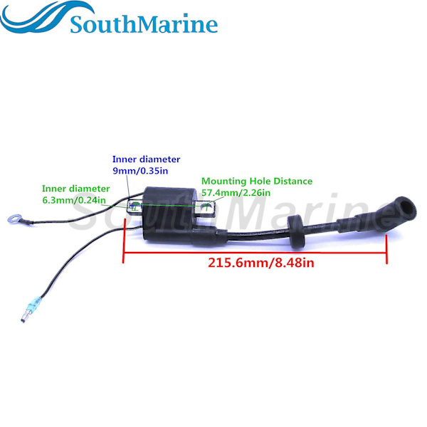 Veneen moottorin sytytyspuola 6j8-85570-20/21 6e0-85570-00/01 Yamaha 4hv 5hv 25hv 30hv 2-tahti perämoottori