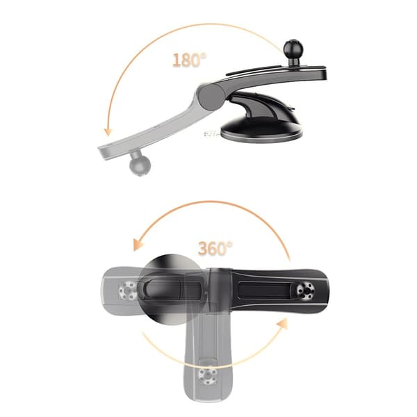 Adjustable Car Phone Mount with AR Navigation Support for Dashboard and Windshield