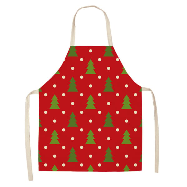 68*55CM, 1 st Julköksförkläde Rött God Jul Förkläde Nej