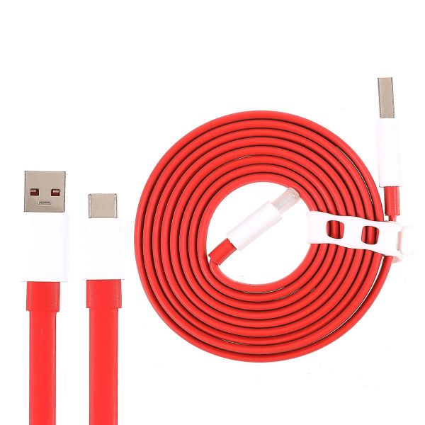 Oneplus 1,5m Dash Charge Type-c fladkabel 4a Usb Fast Charge Datakabel til Oneplus 6/5/5t/3/3t