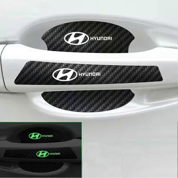 8 pcs Luminous Car Door Handle Decals High Elastic Decals Compatible with Certain Brands - Excellent Quality 1 5