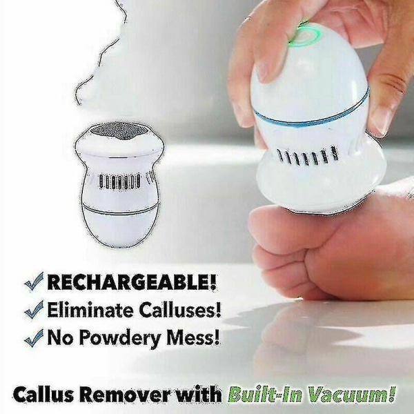 Sähköinen jalkahiomakone Vacuum Callus Remover Jalkojen pedikyyrityökalut Ladattavat jalkaviilat Puhdistusvälineet kovalle halkeilevalle iholle