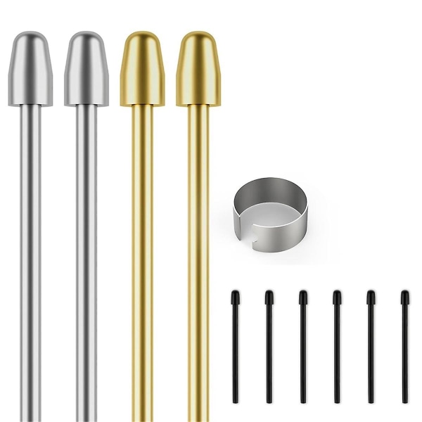 Merkintäkynän kynän kärjet merkittävälle 2, merkittävälle 2 kynän kärjelle, joissa on teränpoistotyökalu, metallikärjet/kärki