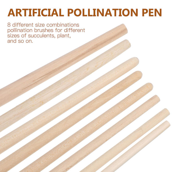8kpl Pölytystyökalu Manual Pollinator Kannettava ulkoilmakasvien pölytin