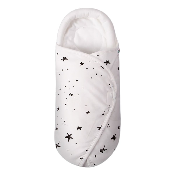 Babysovepose 0-6 Mnd Nyfødt Konvolutter Babyinnpakninger 2,5 TOG Myk Bomulls Kokong Design Beskytter moon star 60CM(0-2M)