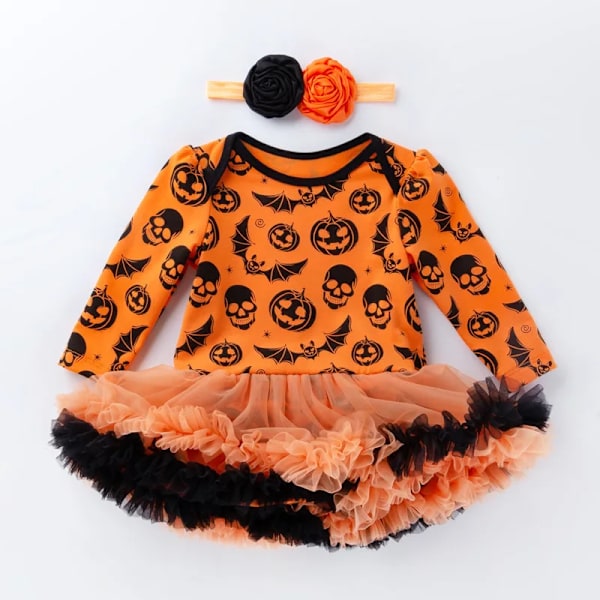 Nyfödd Halloween Kläder Rolig Baby Outfit Fest Tutu Kostymer Julgåva A 59