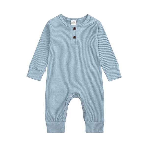 Baby Jumpsuit med Lange Ermer - Komfortable Klær for Jenter og Gutter, Småbarns Jumpsuit, Nyfødt Krypesett, Vår og Høst 1 8-12m