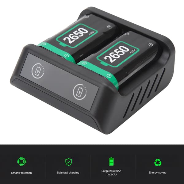 Rechargeable Battery Pack for Xbox Series X/S 2650mAh Fast Charging LED Indicator Controller Battery