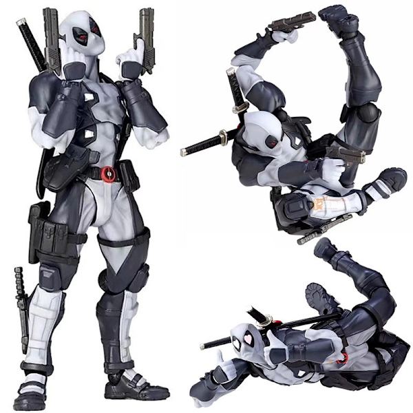 Venom Figur 2 Leksak Yamaguchi Röd Carnage Eddie Venom Fantastiska Spindelmannen Rörlig Modell Prydnader (Yamaguchi Deadpool Grå 5)