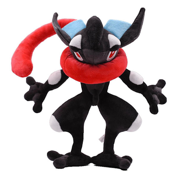 Blank Greninja Plyschleksak 11 tum Fylld Dock, Cartoon Figur Fylld Kudde Kudde Heminredning Födelsedag Rekvisita Barn Pojkar Flickor Present