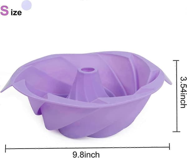 Non-Stick Silikone Kageform - 9-tommer Rød Bakke til Perfekt Jello og Desserter