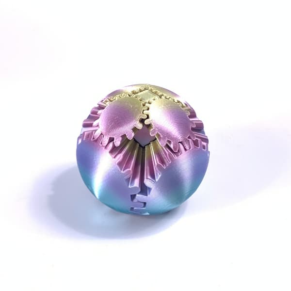 Creative Gear Spin Ball 3D-printad roterande kugghjulsleksak