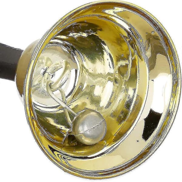 Håndklokker til julepynt, ældre Gold