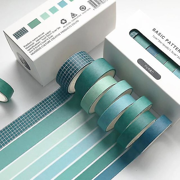 Washi Tape DIY Skolmaterial | Skolmaterial Deko Tejp | Dekorera Journal Washi Tape - Washi Tape - ocean