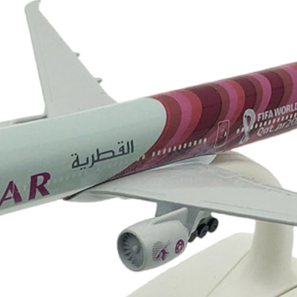 Alloy Diecast Lentokonemalli Lentokonemalli Alloy Qatar 777 Passenger Fq