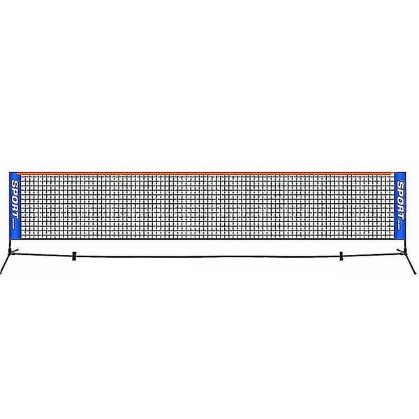 Kannettava taitettava tennisverkko lapsille ja aikuisille lyhyt tennisverkko, 6,1 m (1 kpl, musta)