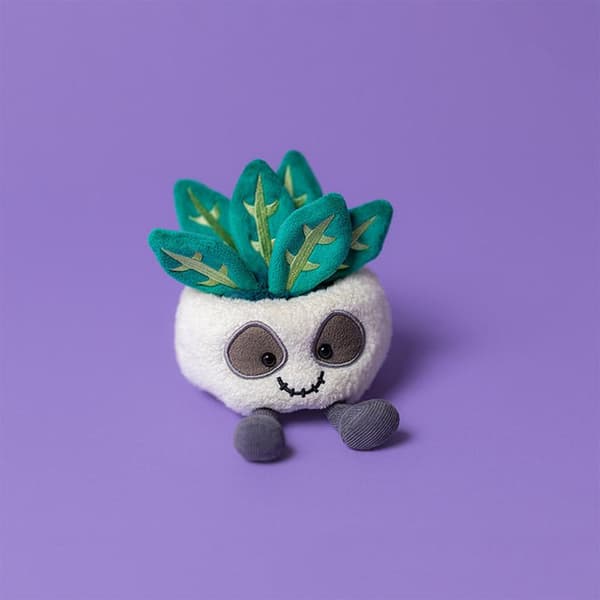 Jellycat 14 cm Amuseables Skull Planter blødt legetøj