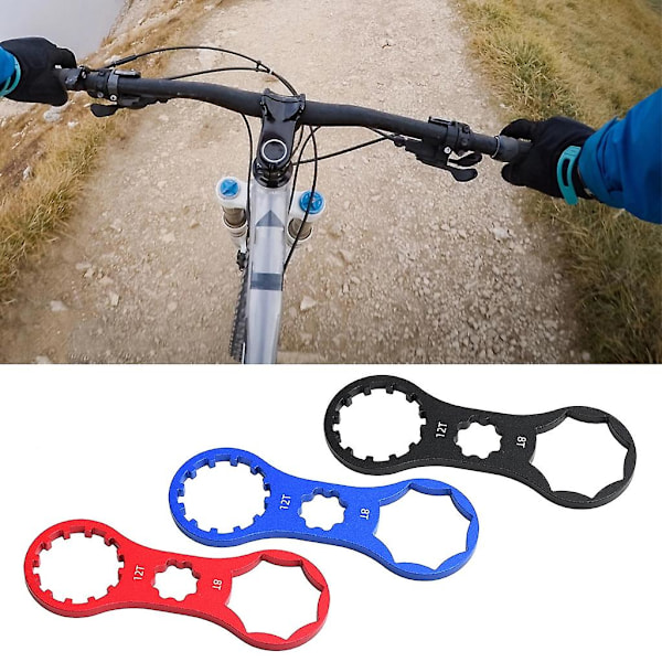 Cykel Forgaffelhætte Nøgle Cykel Nøgle, Aluminiumlegering Cykel Fjernelse Værktøj Blue