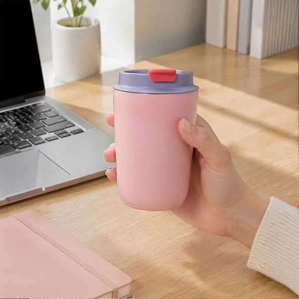 Isolerad kaffemugg – Mini läckagesäker stål – för dagliga drycker Light Blue