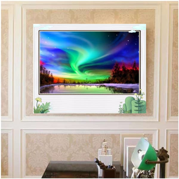 30 x 40 cm, Aurora Diamantmaleri Diamantbroderi Maleri C