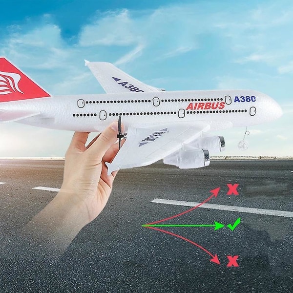 Airbus A380 Rc Fly Boeing 747 Rc Fly Fjernkontroll Fly 2,4g Fixed Wing Plane Model Rc Plane Leker For Barn Gutter With 1 battery