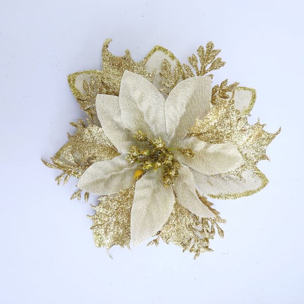 24 stk glitter julestjerner kunstige juletrepynt bryllup jul